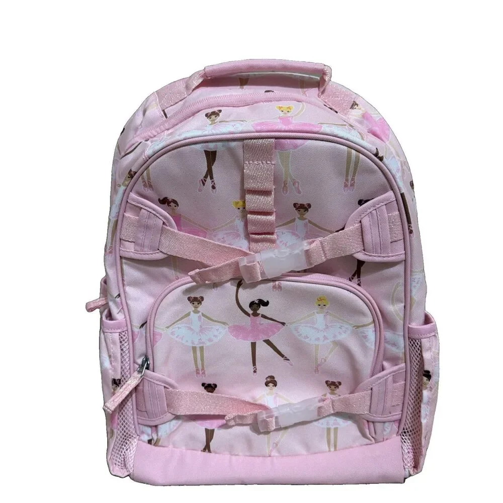 Pottery Barn Kids Mackenzie Pink Shimmer Ballerina Backpack & Lunchbox Large